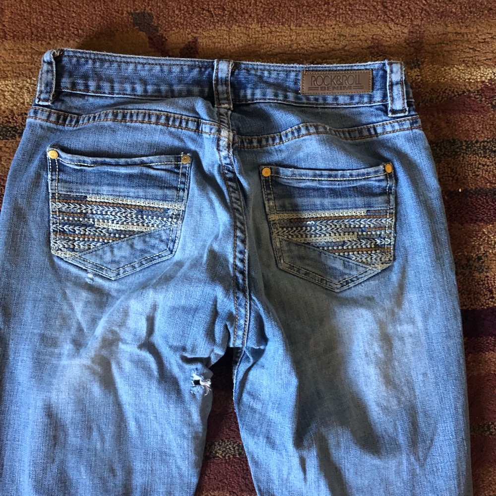 Rock and Roll Denim Boyfriend Jeans